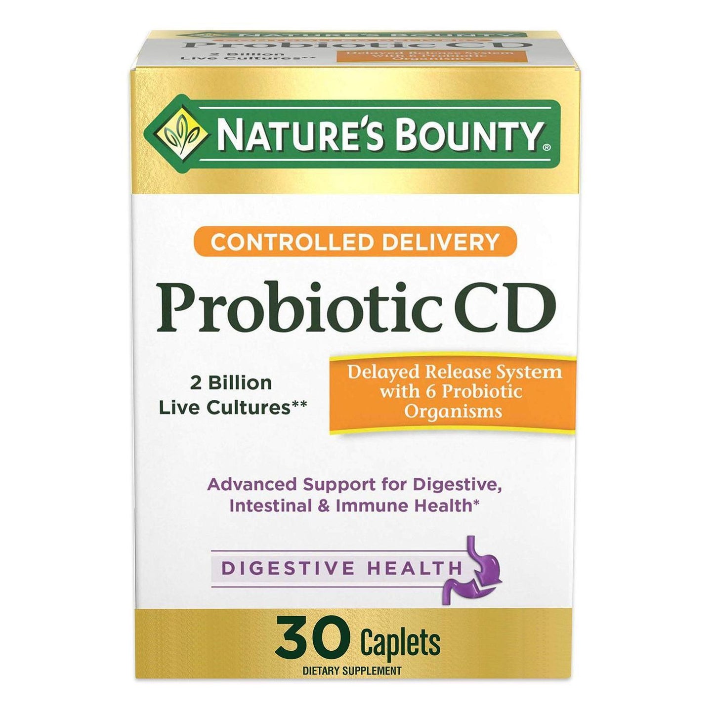 Nature's Bounty Probiotic CD Controlled Delivery Caplets
