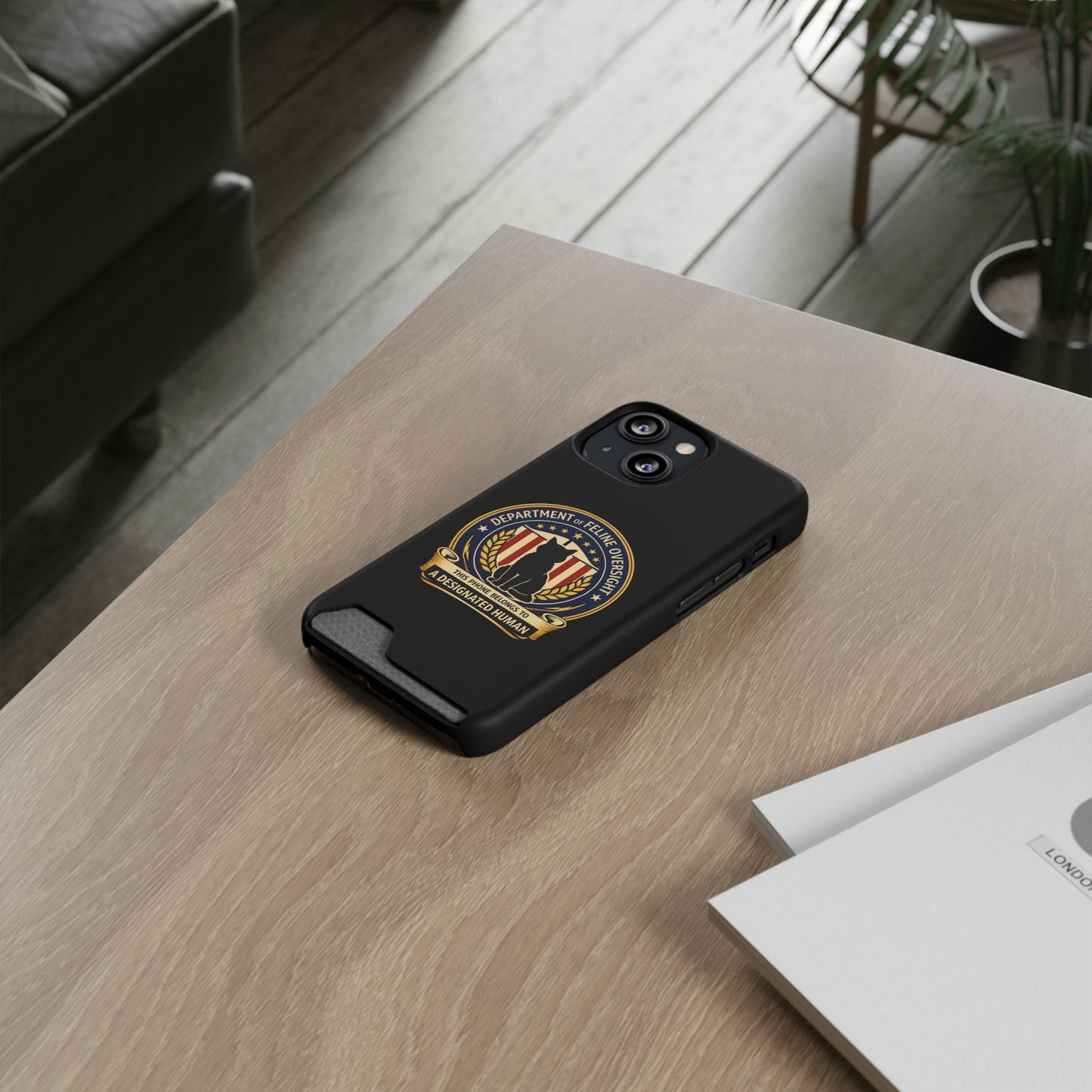 Department of Feline Oversight MagSafe iPhone Case - Designated Human Edition