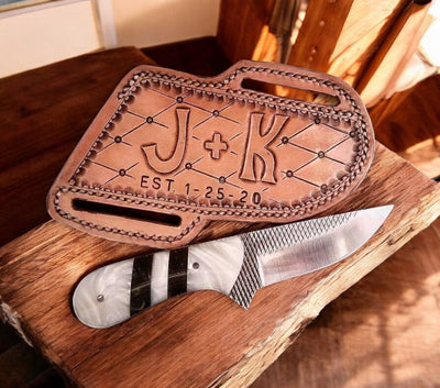 Artisan Cowboy Knife – 8.25" with Elegant Resin Handle - Korvel