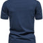 T-shirt Henley pour hommes grande taille avec détail de bouton