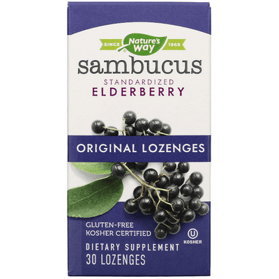 Nature's Way Sambucus Standardized Elderberry Lozenges - 30 Count