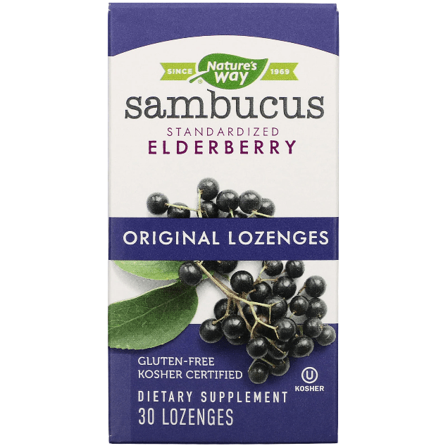 Lozenges de Saúco Estandarizados de Nature's Way - 30 Contenido