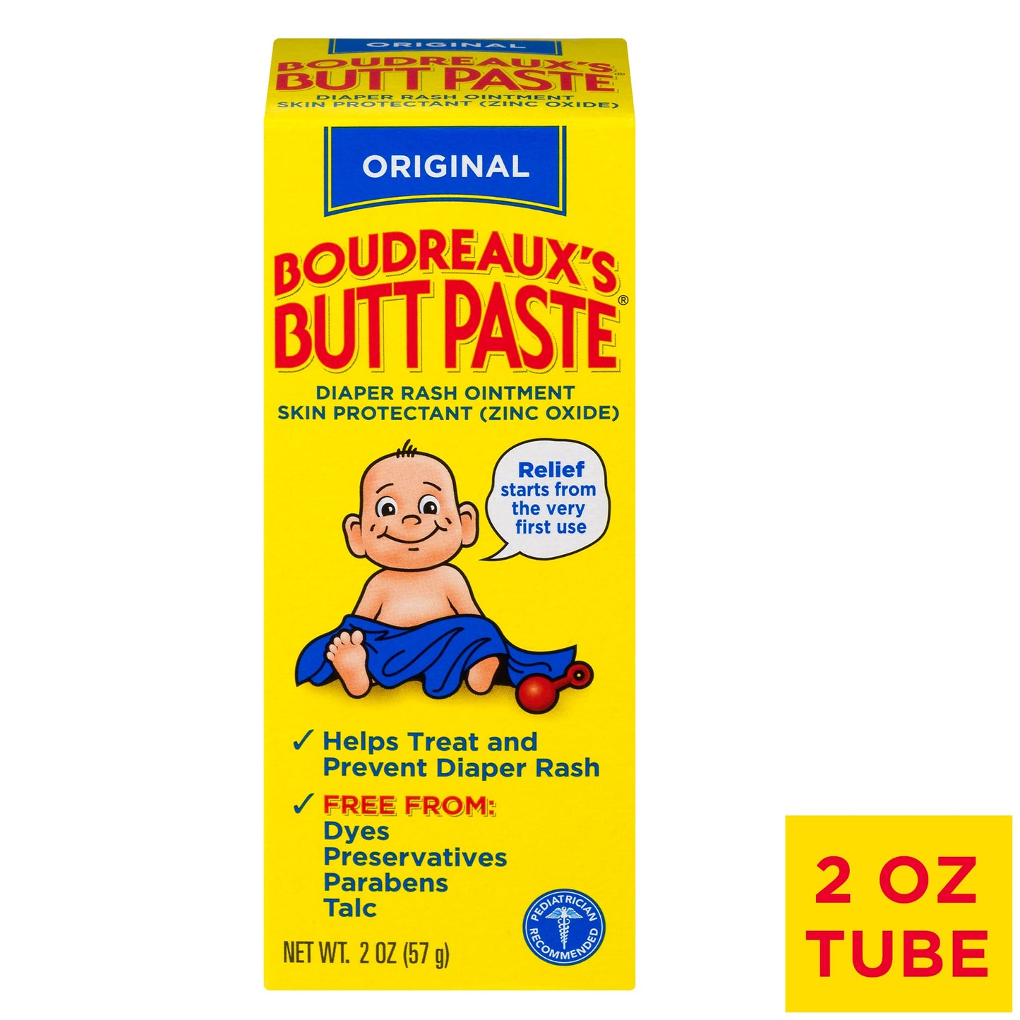 Pommade contre l'érythème fessier Boudreaux's Butt Paste Original - 2 oz.