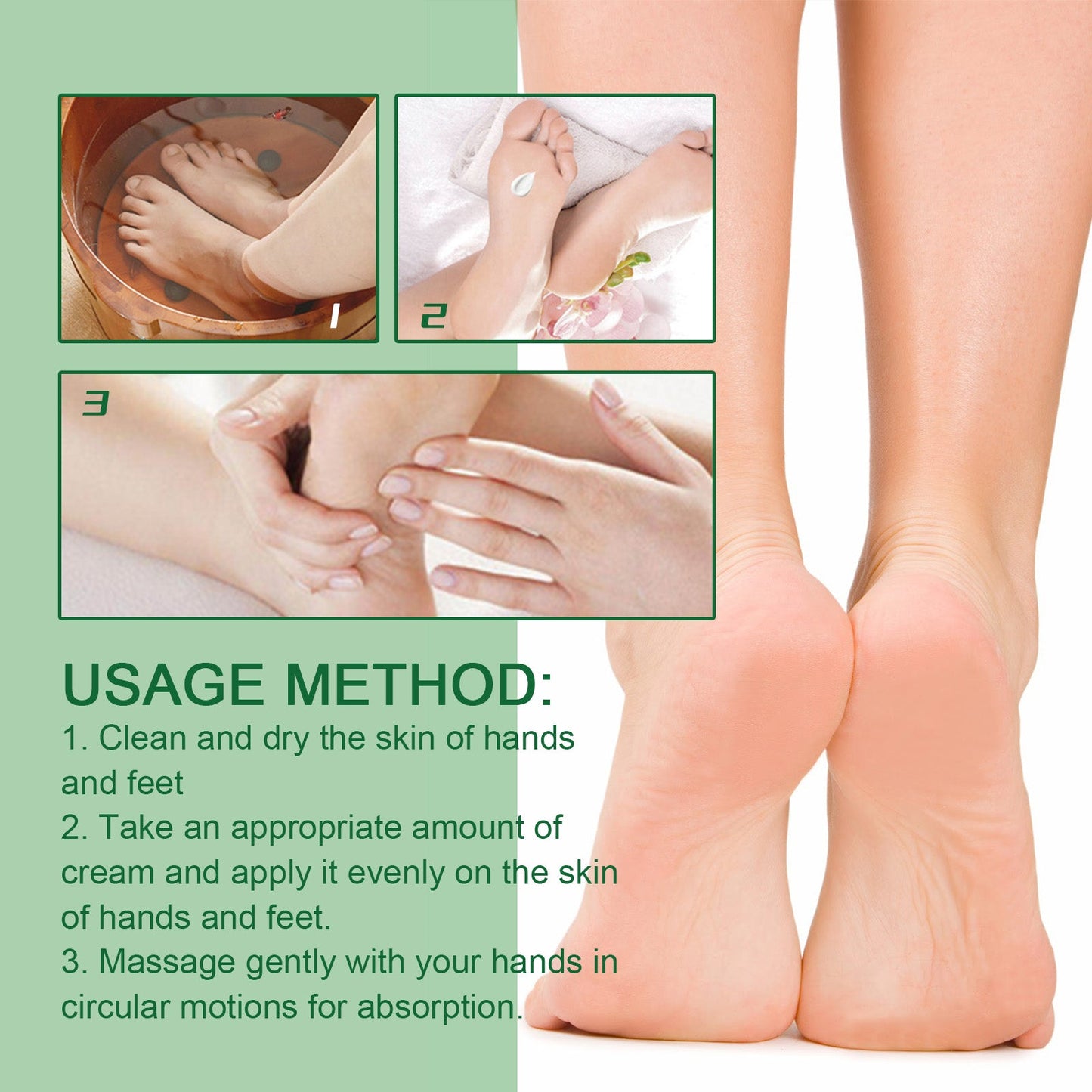 Chapped Heel Care Cream Repair Heel Peeling, Anti-Cracking And Moisturizing Foot Care Cream - Korvel