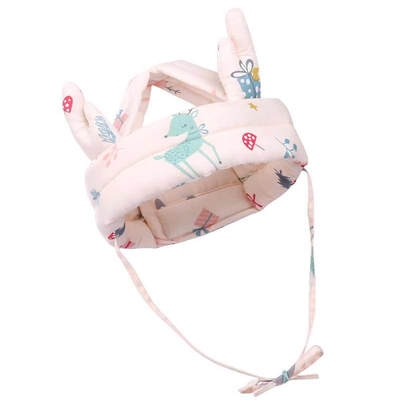 Baby anti-collision hat baby walking anti fall hat children's anti fall head protection hat safe breathable and washable - Korvel