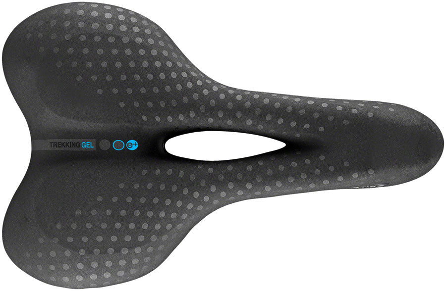 Selle San Marco Trekking Open-Fit Gel Saddle - Acier Noir Homme Petit