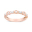 14K Rose Gold Diamond Bridal Band - 3/8 Cttw, Size 6.75