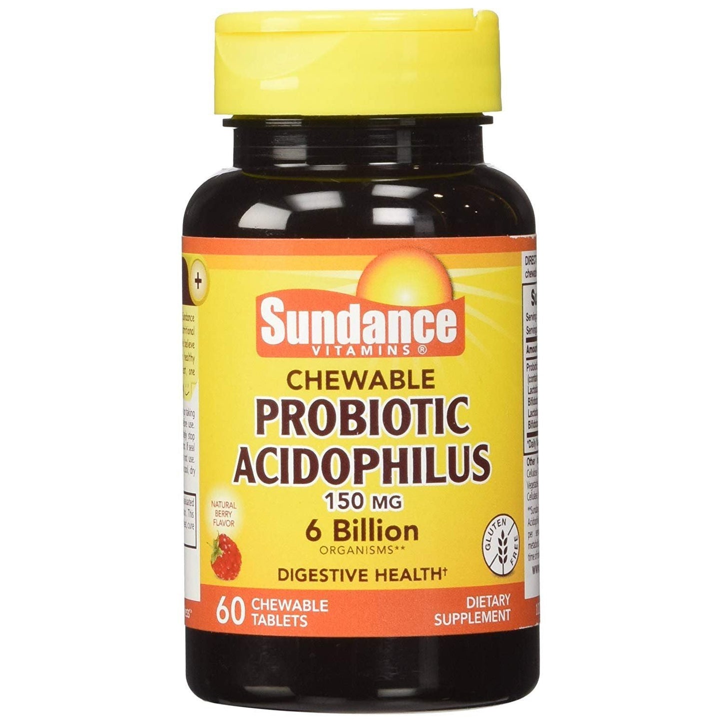 Sundance Vitamins Probiotic Acidophilus - 60 Comprimés à Mâcher