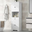 Elegant Tall Bathroom Cabinet with Ample Storage Space