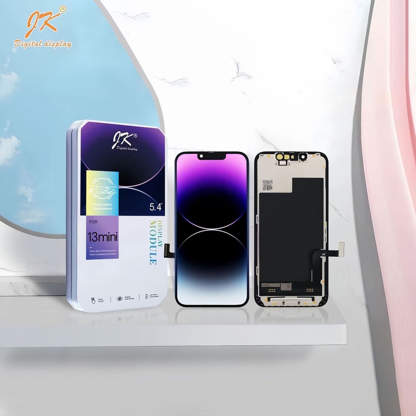 Pantalla GX JK amoled LCD Display For iPhone X 12 13 15 Pro max LCD Display Touch Screen Digitizer Assembly For 14 11 XR XS Max - Korvel