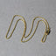 Cadena de eslabones de cable cortada con diamante de oro amarillo de 14k - 1.4mm