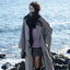 Manteau en Laine Élégant pour Femmes avec Doublure en Duvet - Vêtement d'Extérieur Long