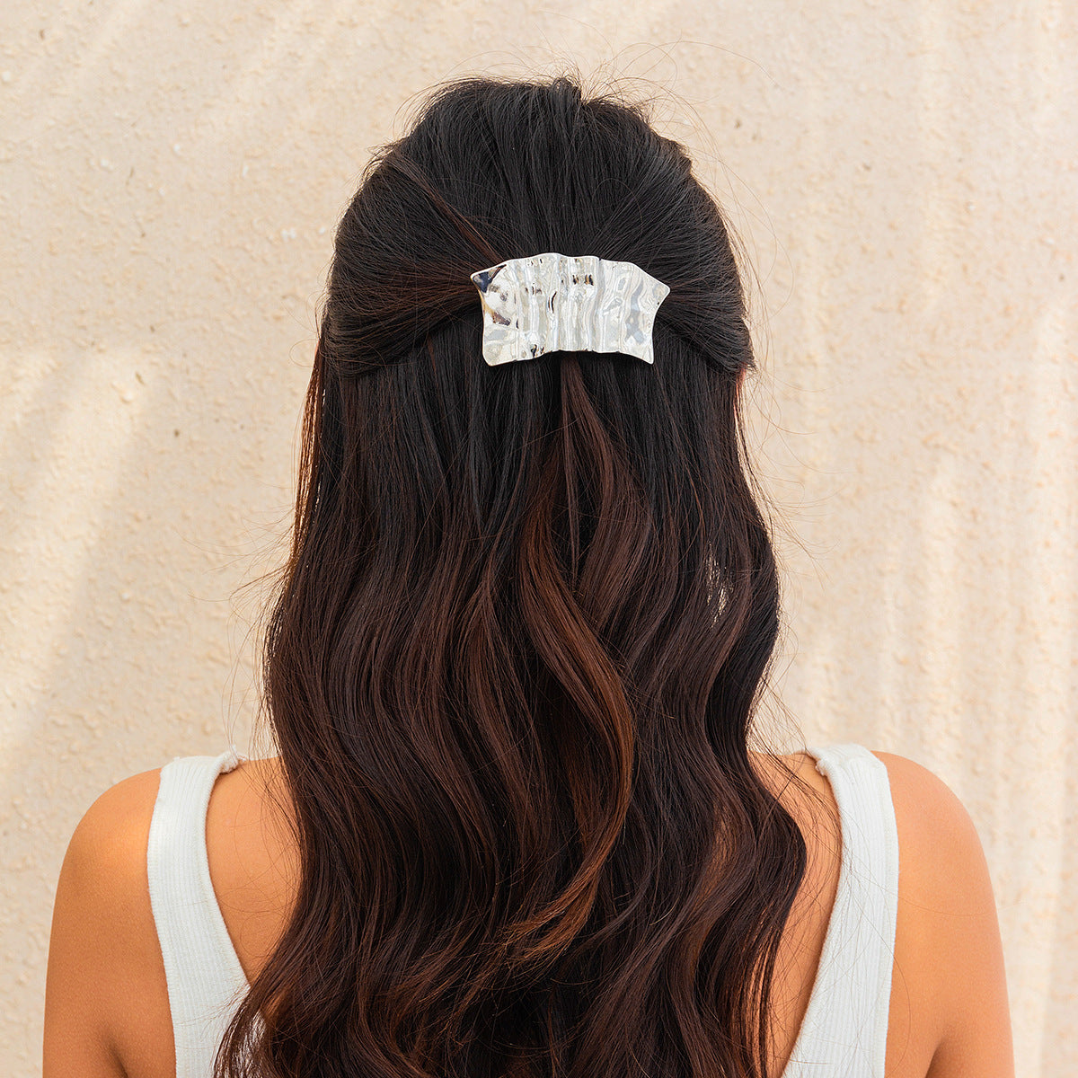 Elegant Alloy Concave-Convex Hair Clip