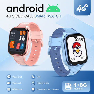 Children's Smart Watch with 4G GPS and Video Call Function
