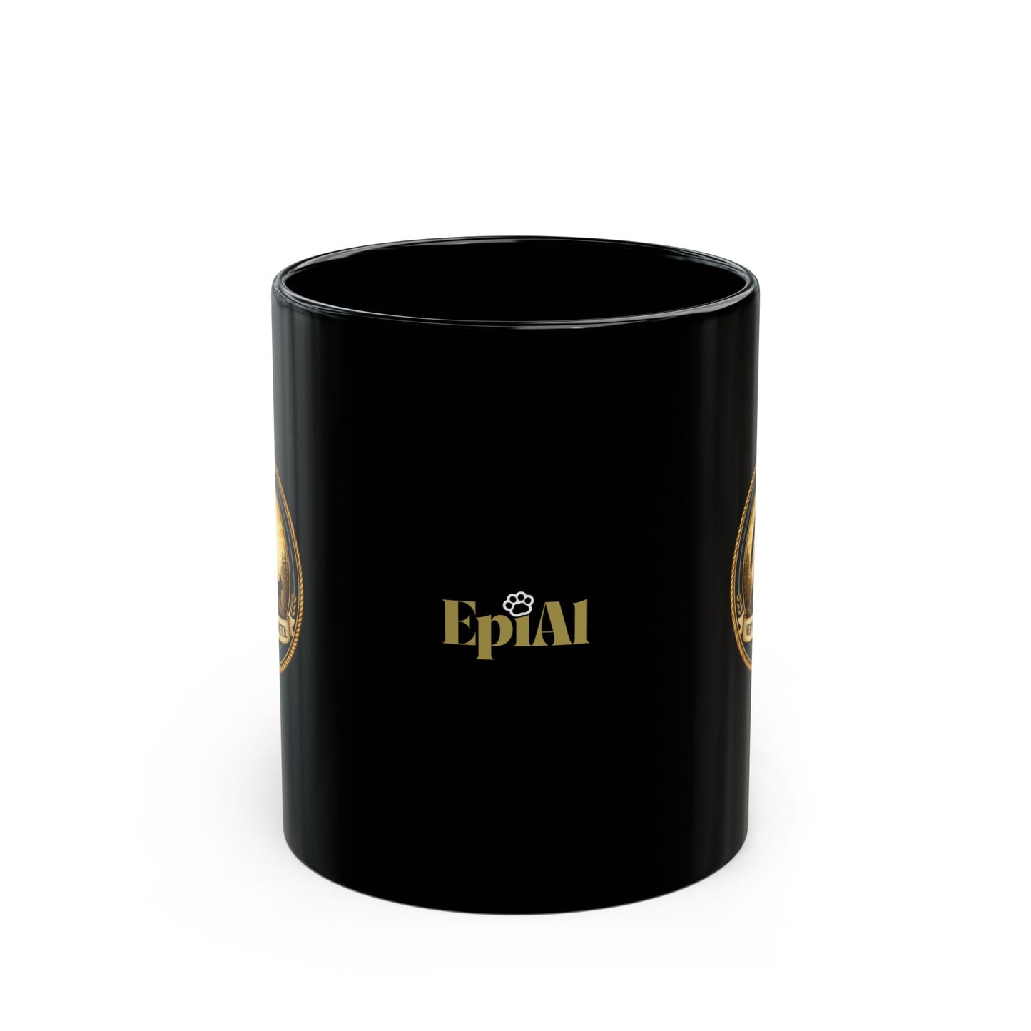 Very Rare. Seen Often. Black Ceramic Coffee Mug