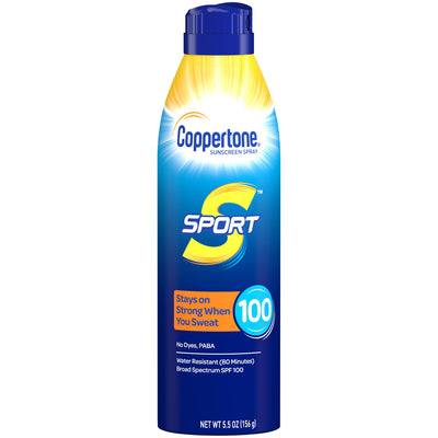 Spray de protector solar Coppertone Sport Continuous SPF 100 - 6 Oz