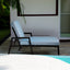 3PC Outdoor Aluminum Patio Furniture Chaise Lounge Set 2 Chaise & 1 End Table - Korvel