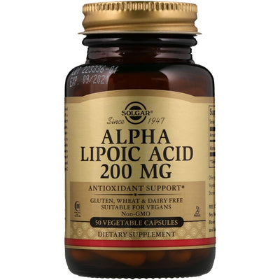Solgar Alpha Lipoic Acid 200mg - 50 Vegetable Capsules