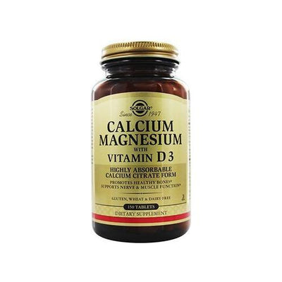 Solgar Calcium Magnésium avec Vitamine D3 - 150 Comprimés