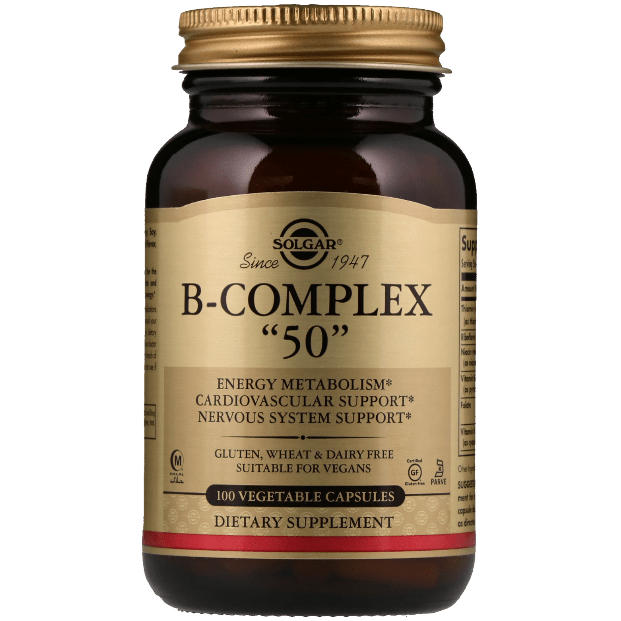 Solgar B-Complex "50" - 100 Vegetable Capsules