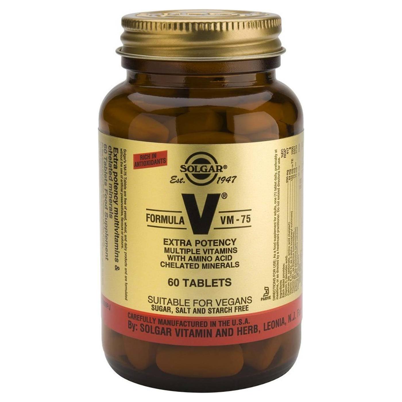 Solgar Formula VM-75 Multivitamin - 60 Tablets