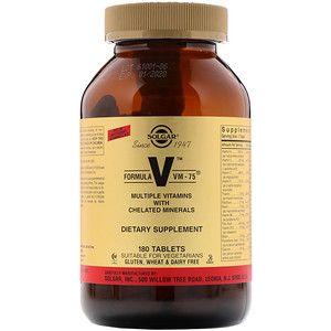 Tabletas Multivitamínicas Solgar Formula VM-75 - 180 Contenido
