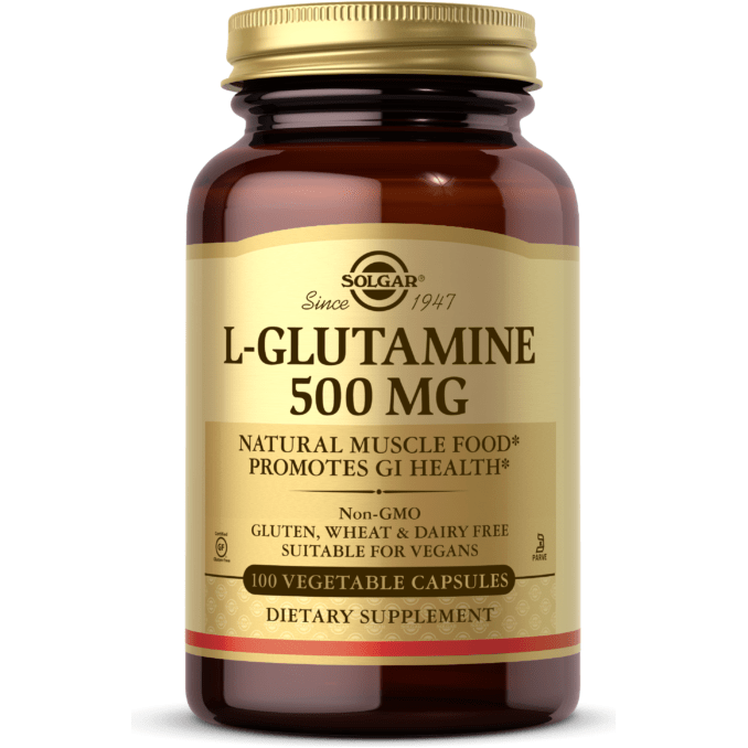 Solgar L-Glutamina 500mg - 100 Cápsulas Vegetales