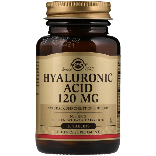 Tabletas de Ácido Hialurónico Solgar, 120 mg - 30 Contenido