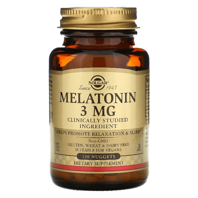 Solgar Melatonina 3mg Nuggets - 120 Contenido