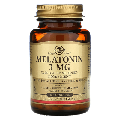 Solgar Melatonin 3mg Nuggets - 120 Count