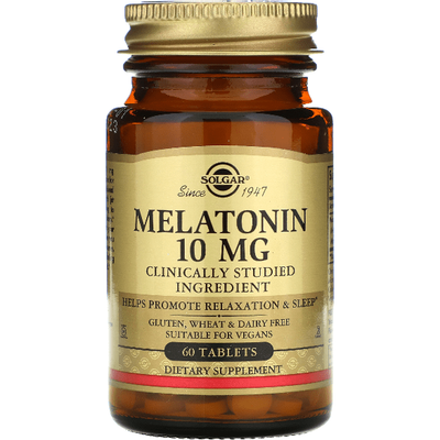 Solgar Melatonin 10mg - 60 Premium Tablets for Restful Sleep