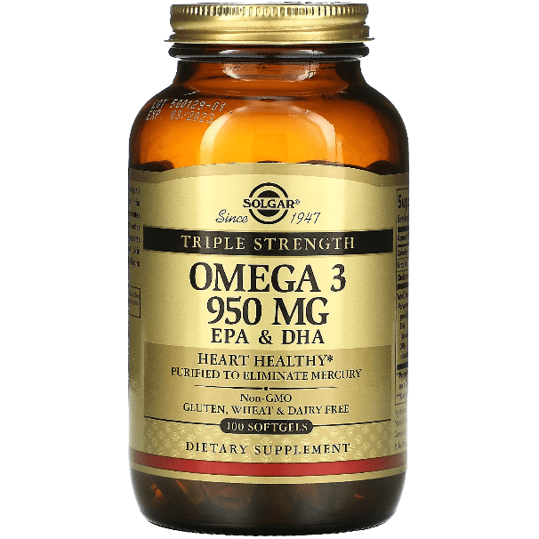 Solgar Triple Strength Omega-3 950mg - 100 Softgels