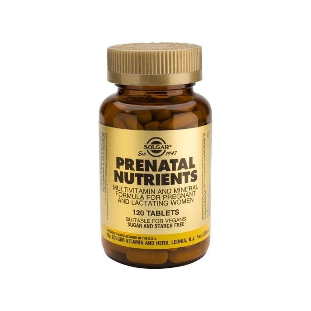 Nutrientes Prenatales Solgar - 120 Tabletas para Madres Expectantes