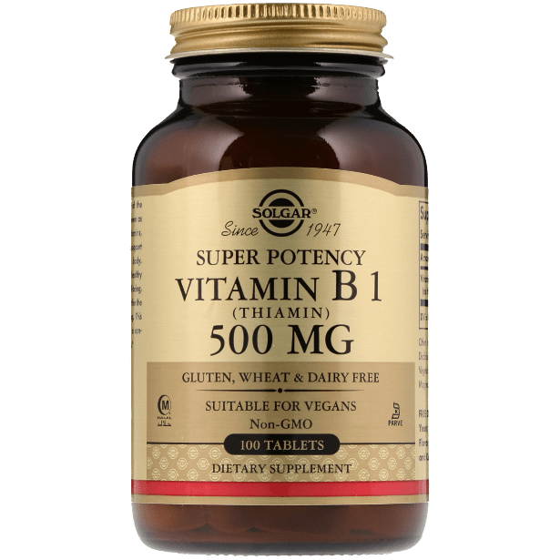 Solgar Vitamine B1 (Thiamine) 500 mg - 100 Comprimés
