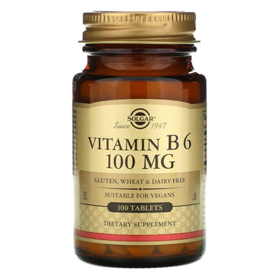 Solgar Vitamin B6 100mg - 100 Premium Tablets