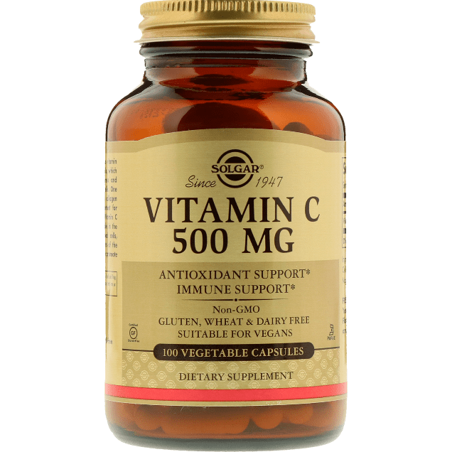 Solgar Vitamin C 500mg - 100 Vegetable Capsules
