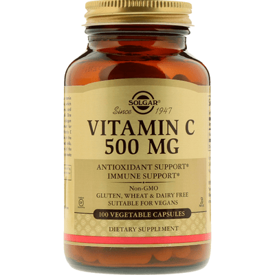 Solgar Vitamin C 500mg - 100 Vegetable Capsules
