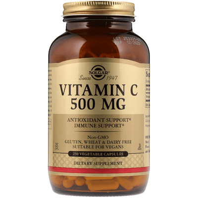 Solgar Vitamin C 500mg - 250 Vegetable Capsules