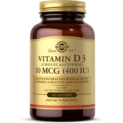Solgar Vitamin D3 400 IU - 100 Softgels