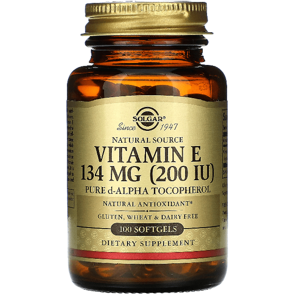 Solgar Vitamin E 200 IU - 100 Alpha Softgels