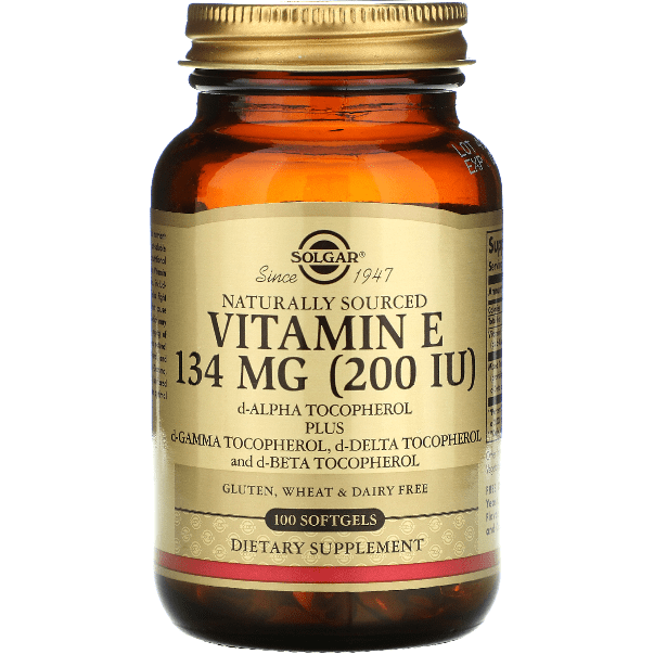 Solgar Vitamine E 134 mg (200 UI) - 100 Gélules Molles