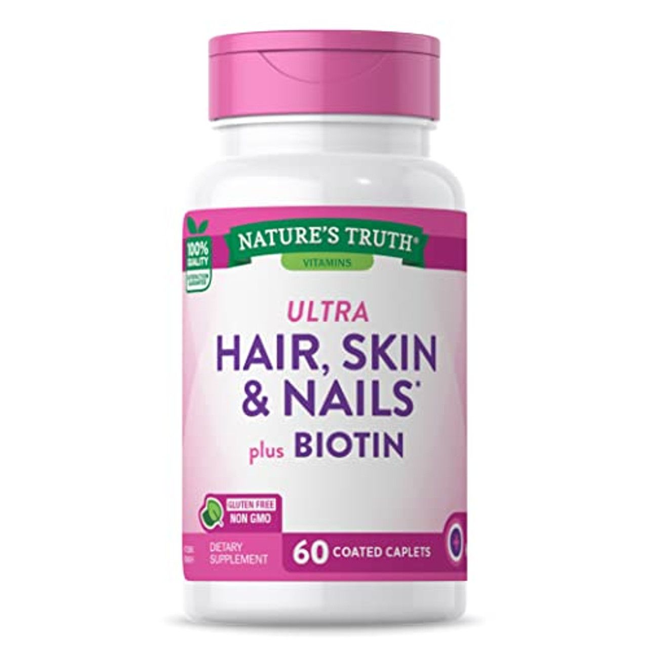 Nature's Truth Ultra Hair, Skin & Nails Plus Biotin, 60 Comprimés