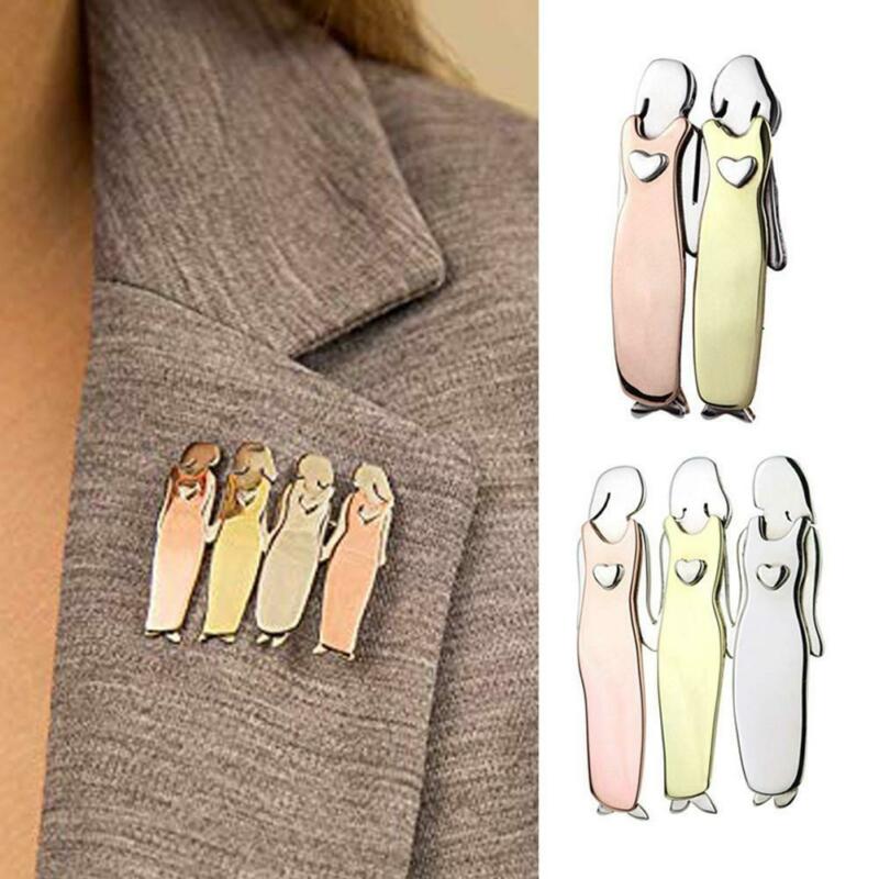Sisterhood Brooch - Tricolor Best Friends Pin