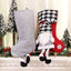Christmas Day Decoration Red Black White Grid Faceless Forester Christmas Socks Dwarf Hanging Doll Candy Gift Bag - Korvel