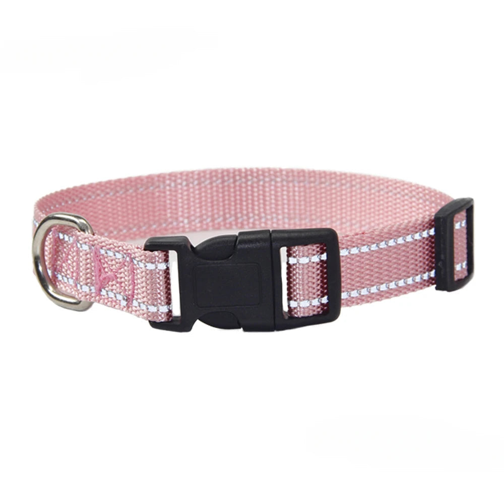 Nylon Dog Collar and Leash Set Pet Collars Leash for Small Medium Large Dogs Dog Accessories for Small Dogs - Korvel