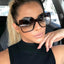 Higody Fashion Women Oversize Sunglasses Gradient Plastic Brand Designer Female Sun Glasses UV400 lentes - Korvel