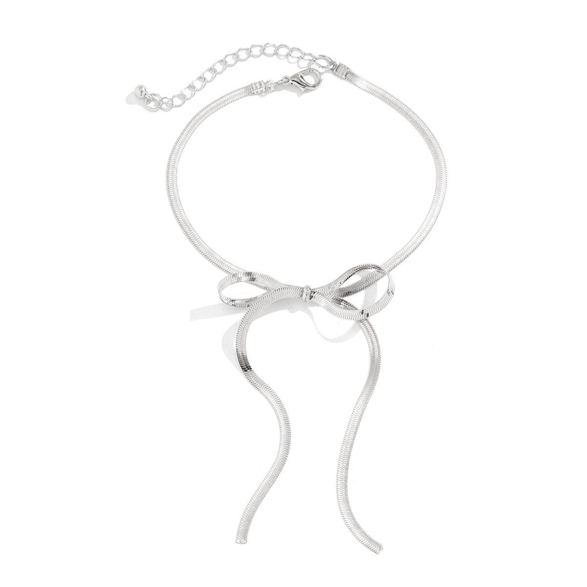 Elegant Butterfly Bow Long Anklet - Versatile Fashion Accessory