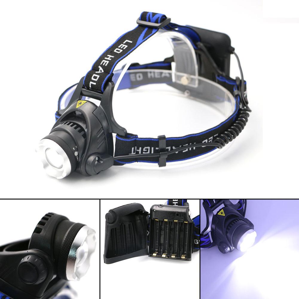 Zoomable Headlight XML T6 2000 Lumens 3 Modes LED  Zoom Focus Waterproof Use AA - Korvel