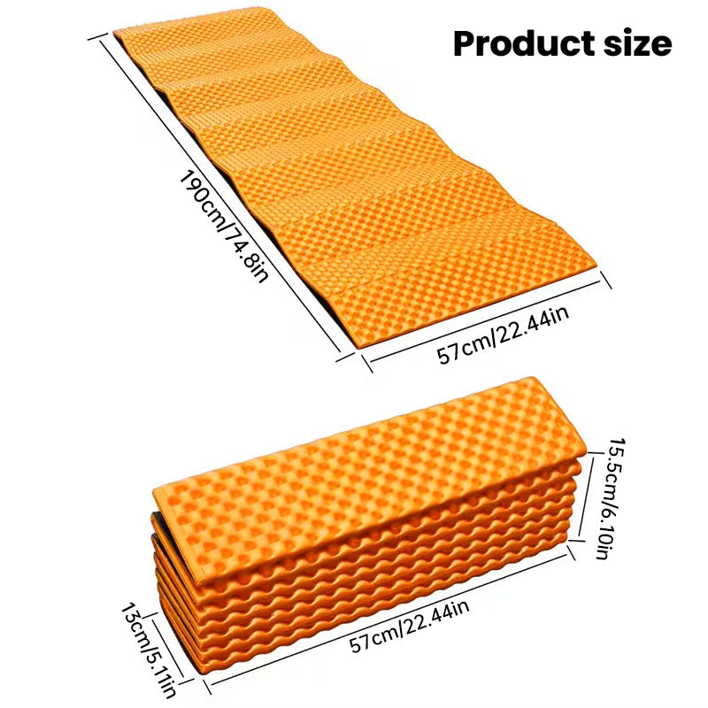 Thicken Egg Mattress. Foldable Camping Pad with Aluminum Membrane for Moisture-Proof. IXPE Foam Pad - Korvel