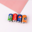 5pcs Mix Colors Cute 3D Plastic Imitation Drink Cans Miniature Food Art Supply DIY Decoration Charm Craft,23*40mm - Korvel